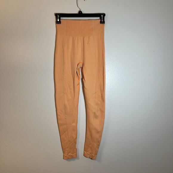 Gymshark Ultra Seamless Leggings Small Orange‎ Size small? - Picture 2 of 4